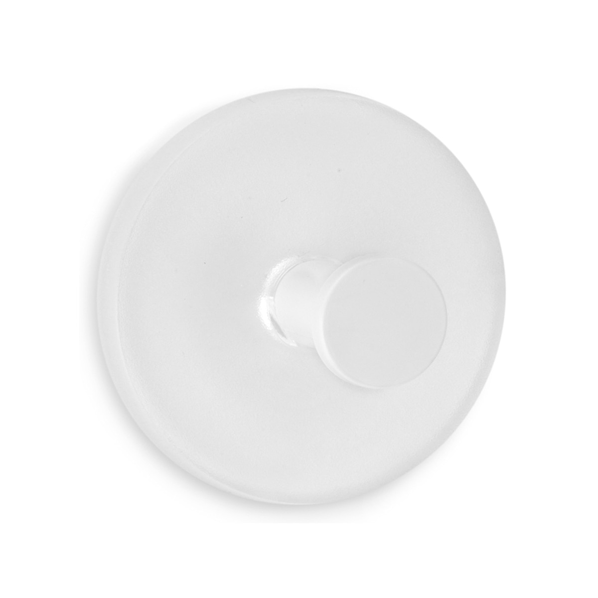 Imagen 0 de Colgador Adhesivo Redondo Gancho Blanco - 2 Uds