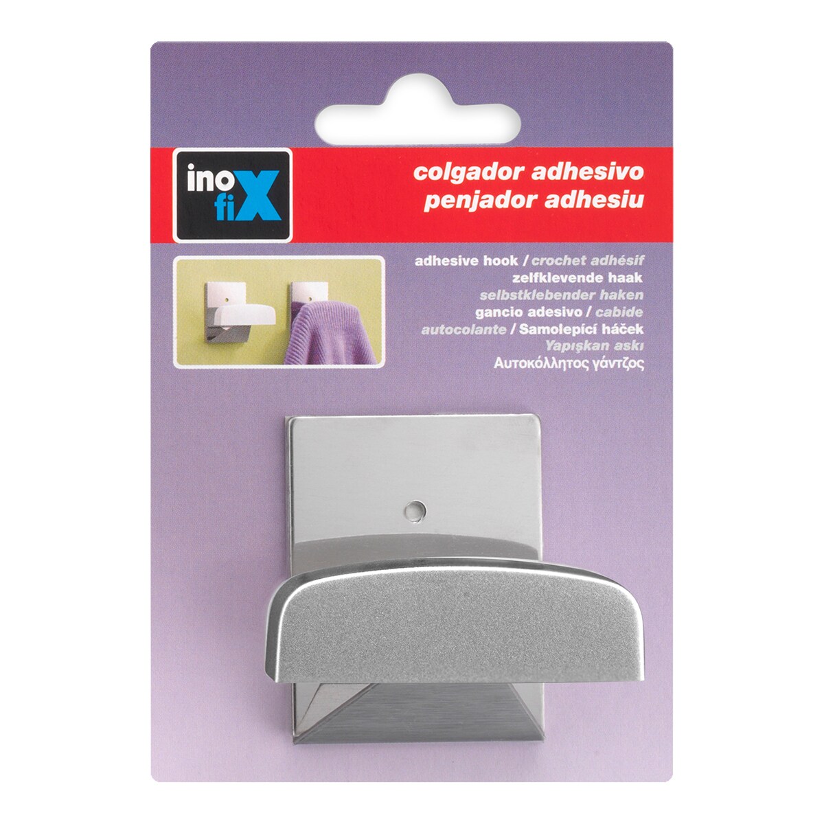 Gancho Adesivo Cromado Standard Mate Crómio mate-2