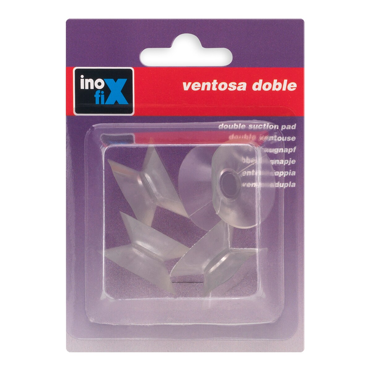 Ventosa Doble Ø 31 mm Cristal-2