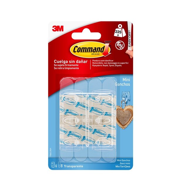 Imagen 0 de Mini Ganchos Transparentes 6 Uds