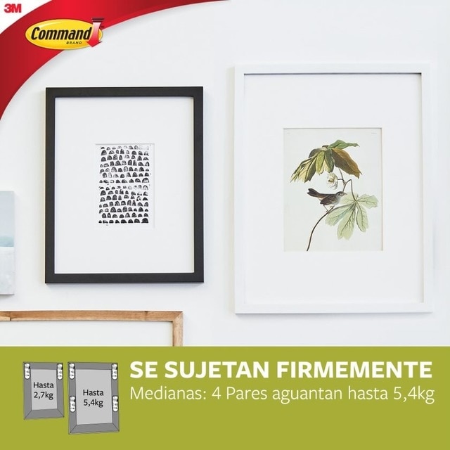 Tiras Colgar Cuadros Medianas 8 Uds Blanco-8