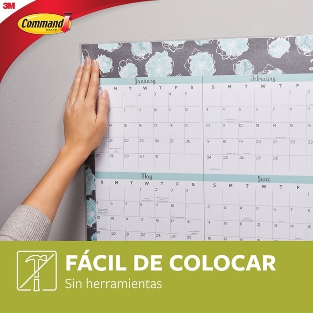 Tiras Sujeta Póster Pequeñas 12 Uds Blanco-6