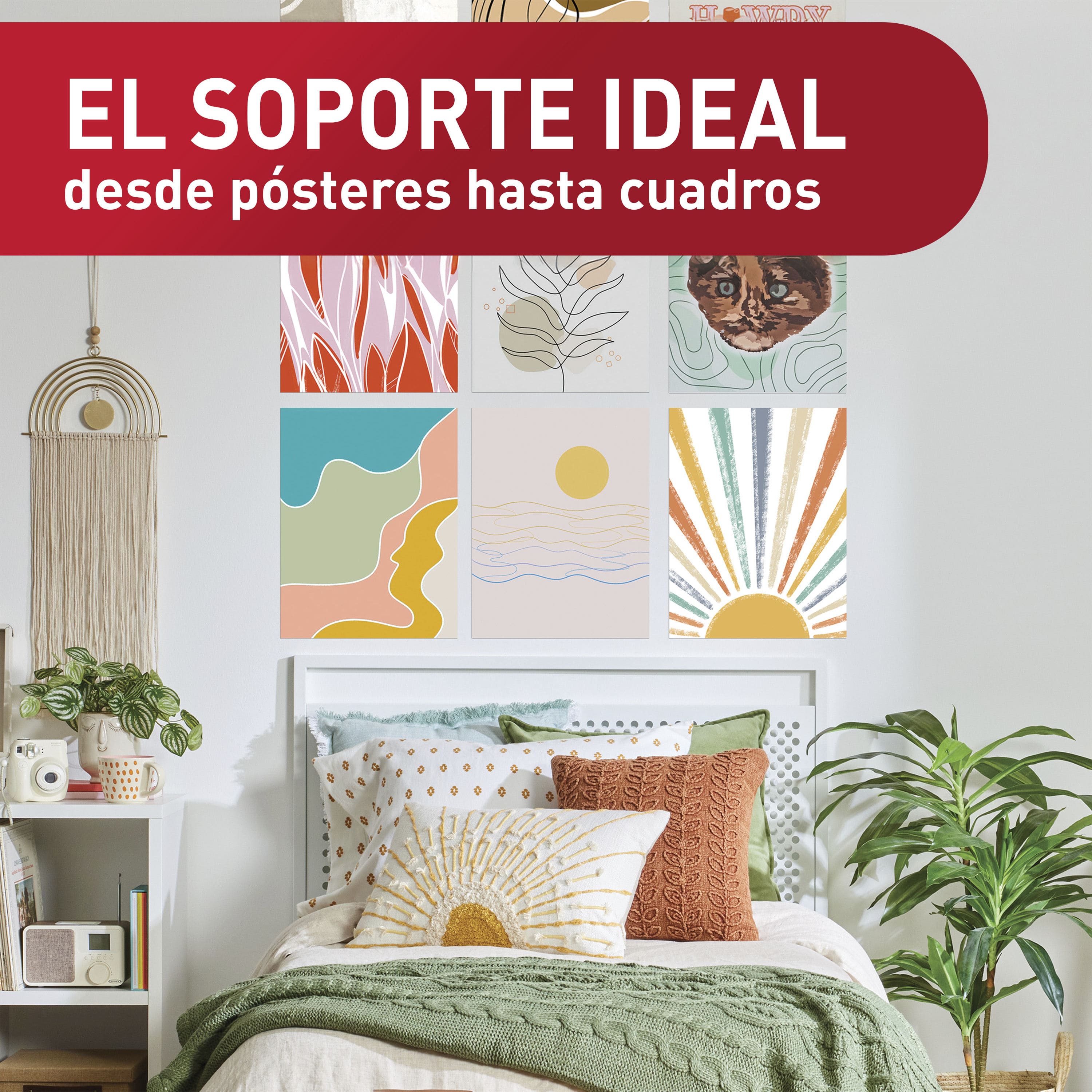 Tiras Pequenas de Fixação de Posters 12 Unid. Branco-7