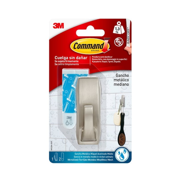 Imagen 0 de Gancho Baño Mediano Níquel Satinado