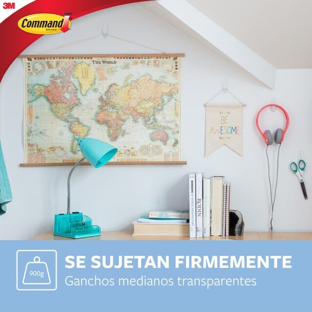 Ganchos Medianos Transparentes 2 Uds Cristal-5