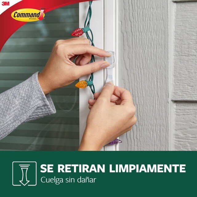 Clips Adesivos Transparentes para Luzes 8 Unid Transparente-8