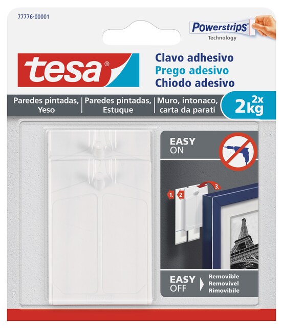Imagen 0 de Clavo Adhesivo Paredes Pintadas y Yeso 2 Uds L