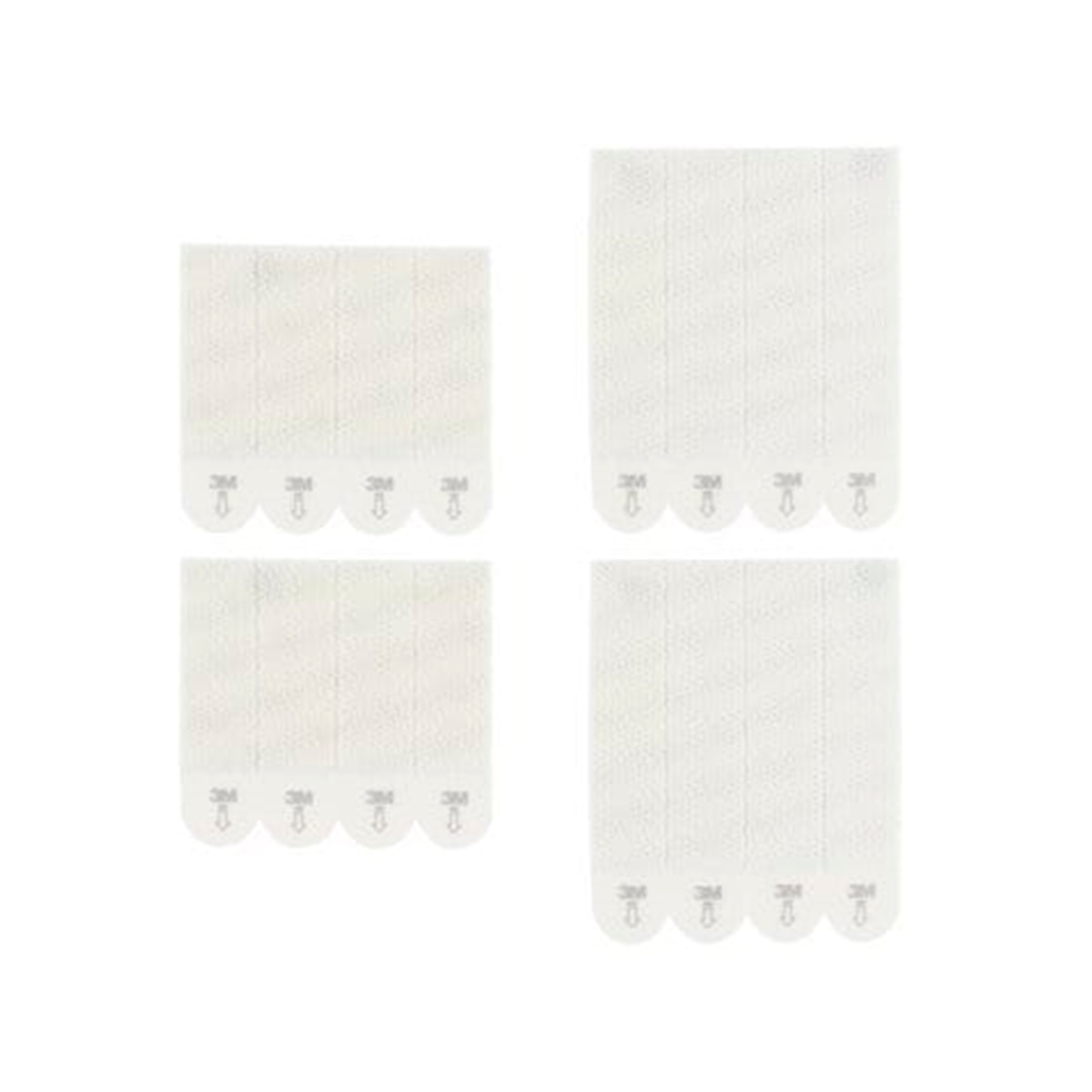 Tiras Colgar Cuadros Pack 8 Uds Grandes + 4 Uds Medianas Blanco-2