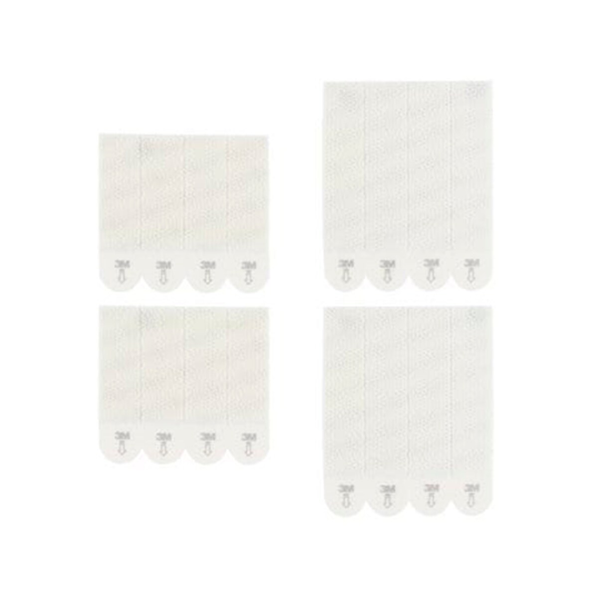 Tiras de Pendurar Quadros Pack 8 Unid. Grandes + 4 Unid. Médias Branco-2