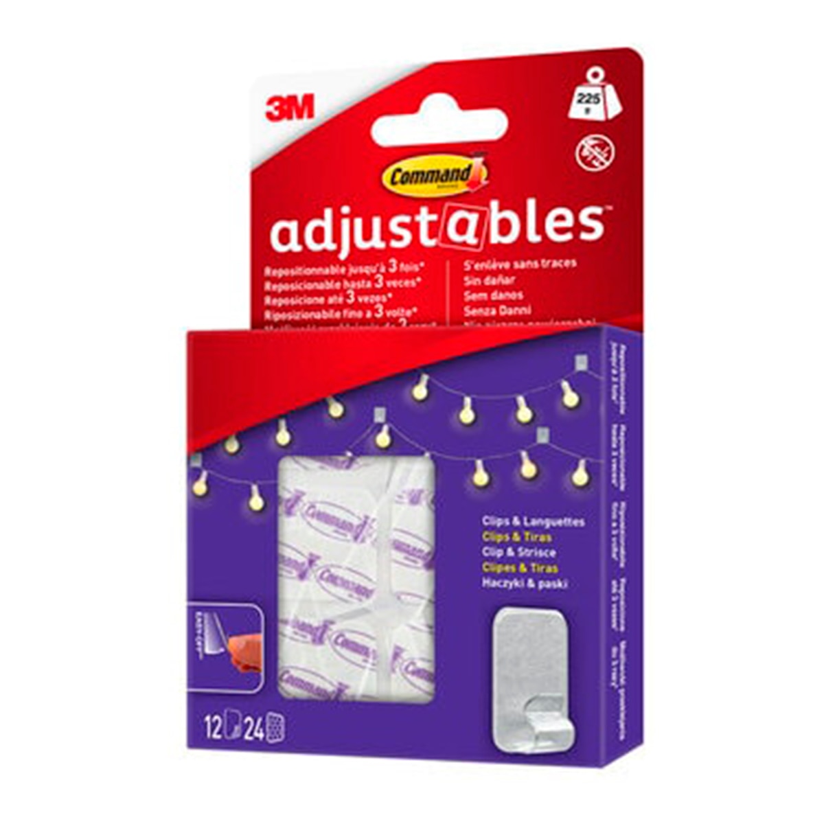 Imagem 0 de Clips Ajustáveis Reposicionáveis 12 Unid.