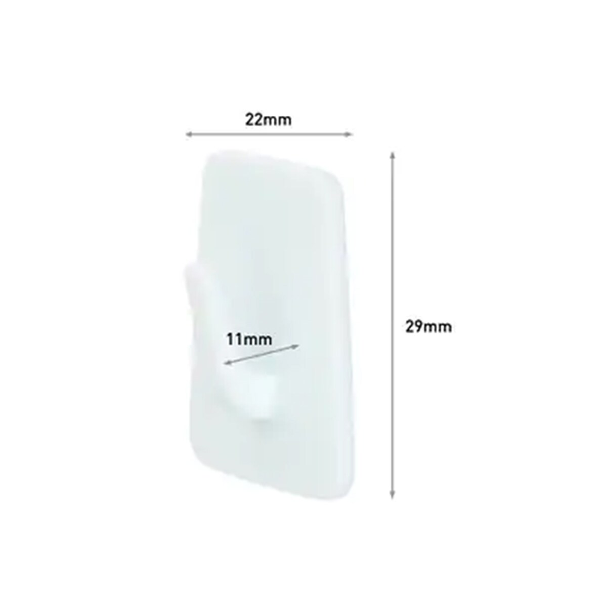 Micro Ganchos Transparentes para Póster 3 Unid. Branco-4