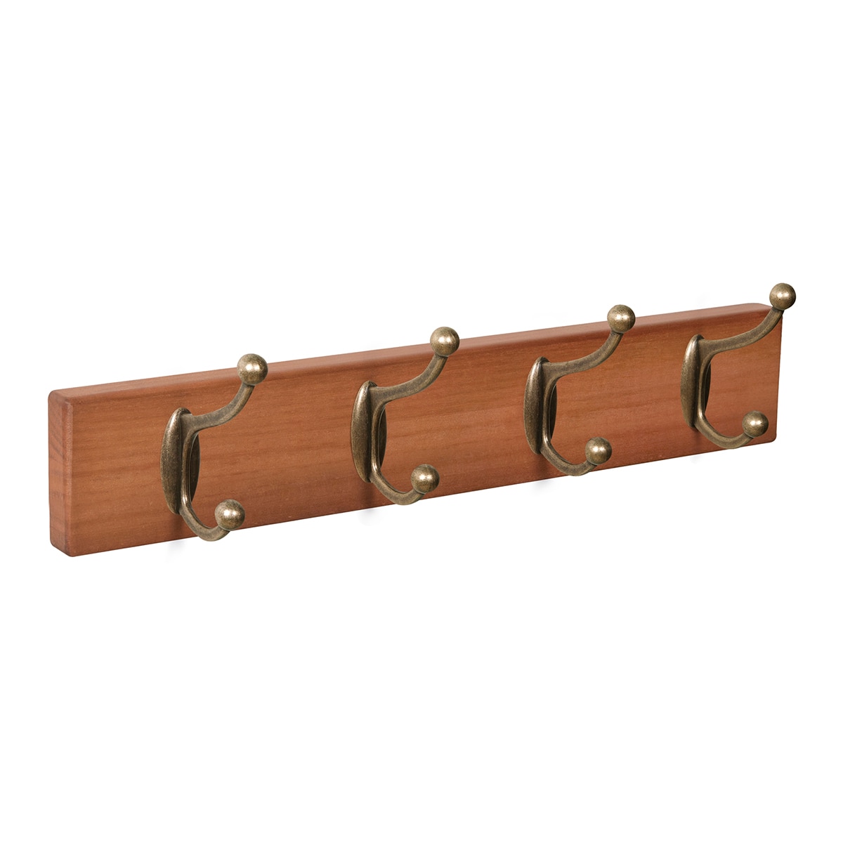 Imagen 0 de Percha Madera y Zamak 4 Colgadores 9104CVBR
