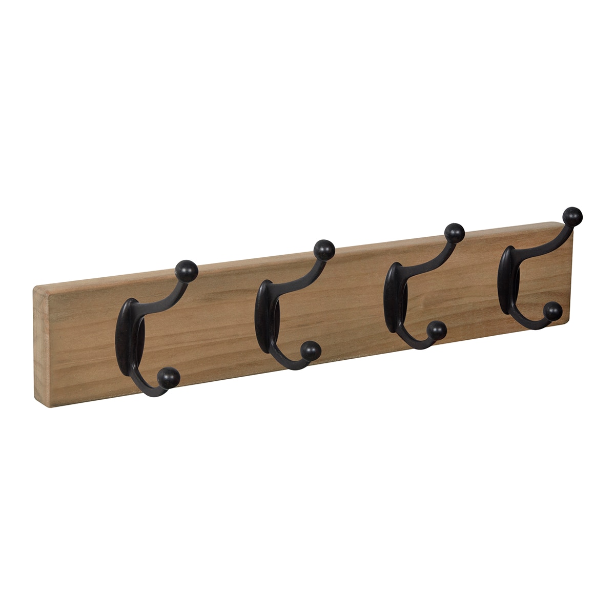 Imagen 0 de Percha Madera y Zamak 4 Colgadores 9104HVNE