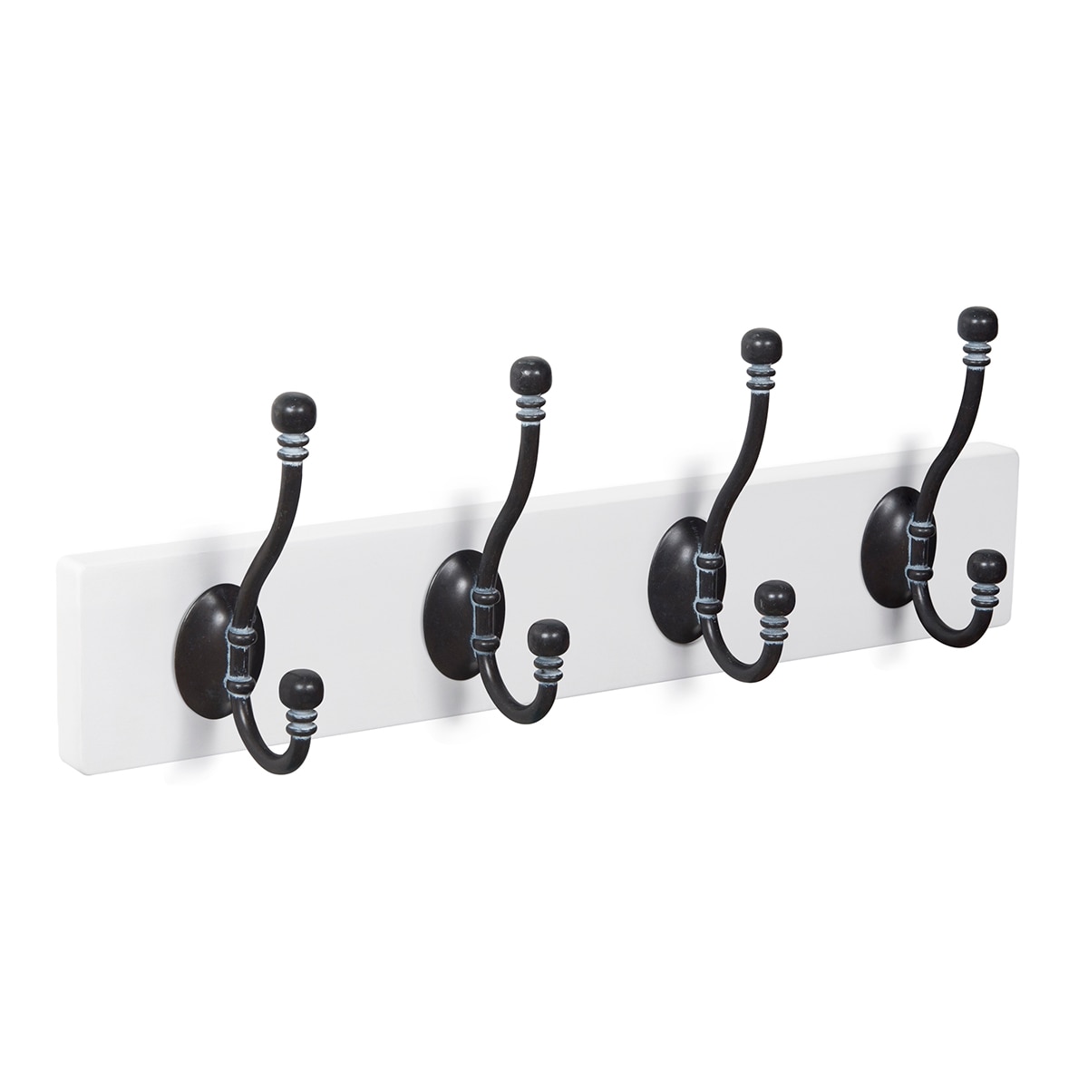 Imagen 0 de Percha Madera y Zamak 4 Colgadores 9102BLNF