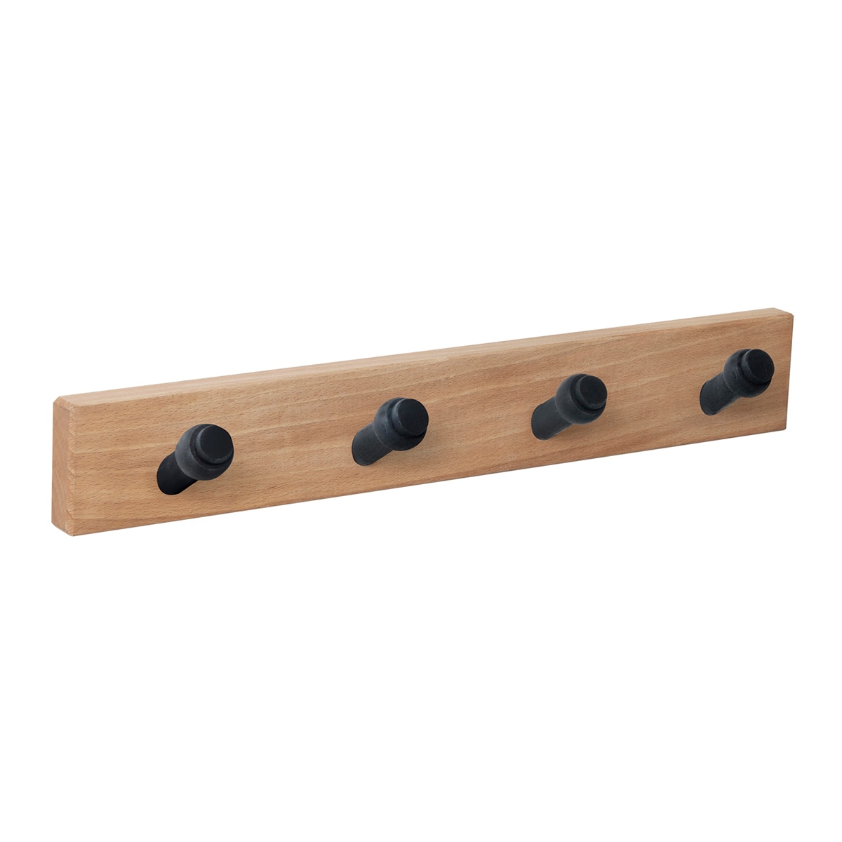 Percha Madera y Madera 4 Colgadores 9402HNNE4 Haya natural-1