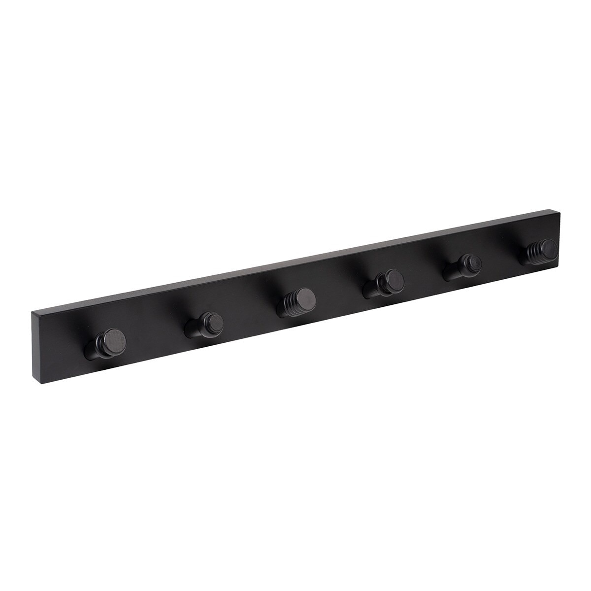 Percha Madera y Madera 6 Colgadores 9404NENE6 Negro-1