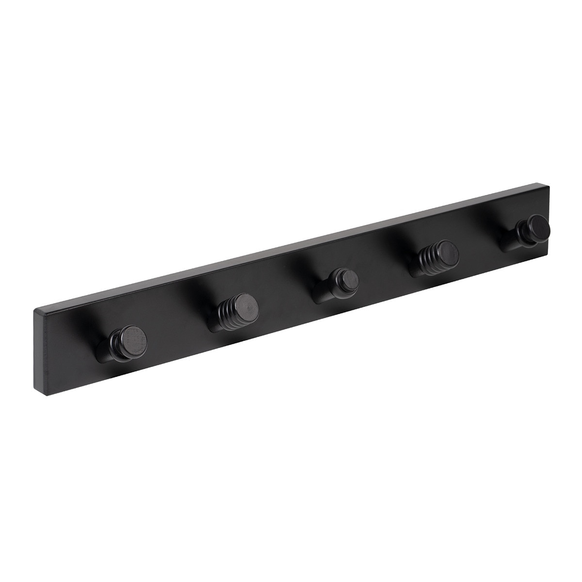 Percha Madera y Madera 5 Colgadores 9404NENE5 Negro-1