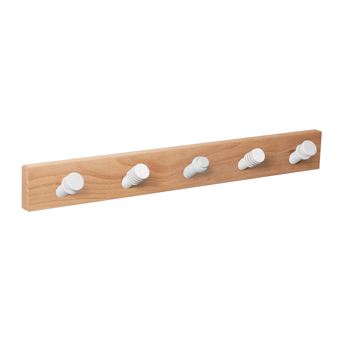 Percha Madera y Madera 5 Colgadores 9404HNBL5 Haya natural-1