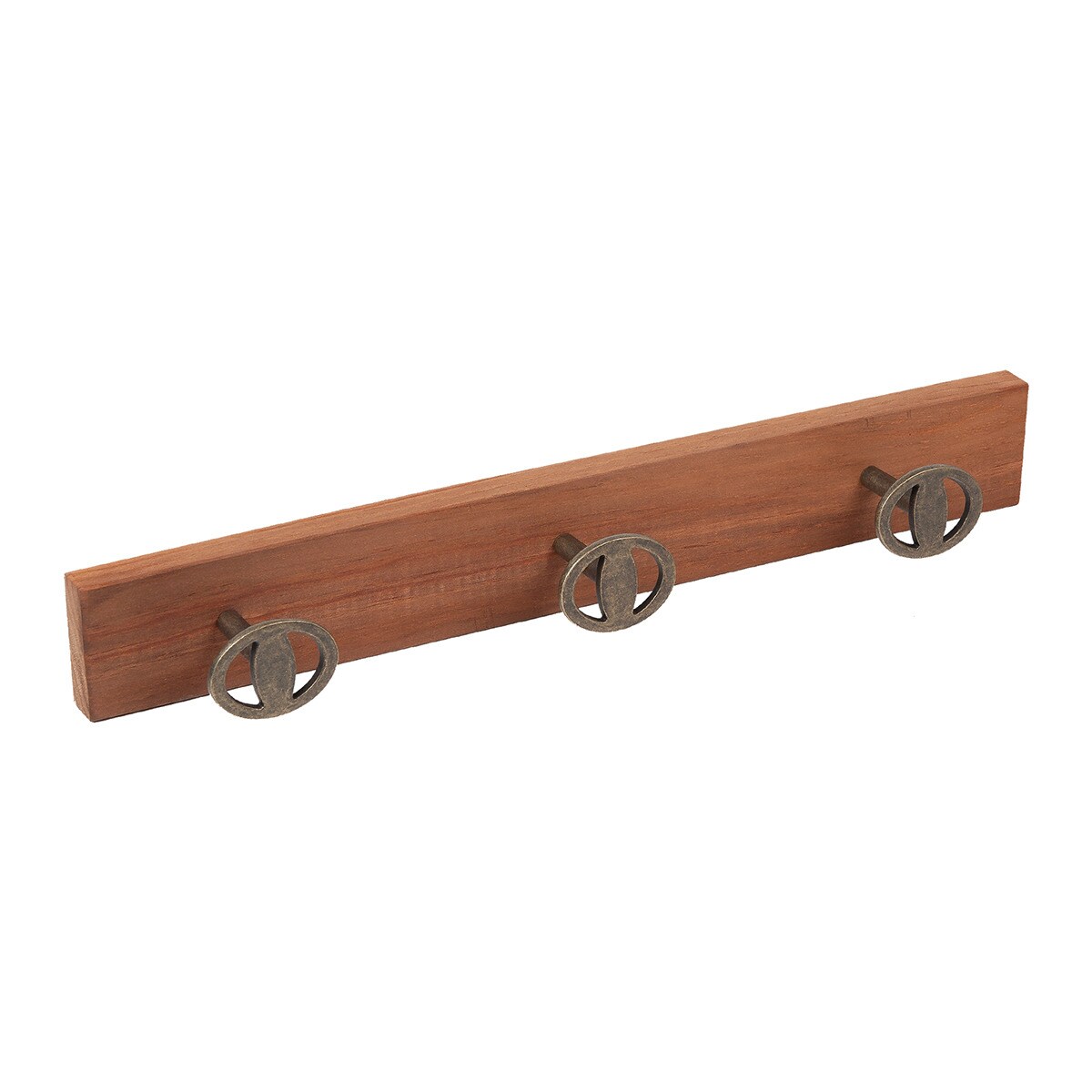 Percha Madera y Zamak 3 Colgadores 9013CVBRV3 Cerezo viejo-1