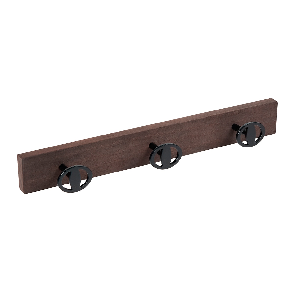 Percha Madera y Zamak 3 Colgadores 9013NVNEV3 Nogal viejo-1