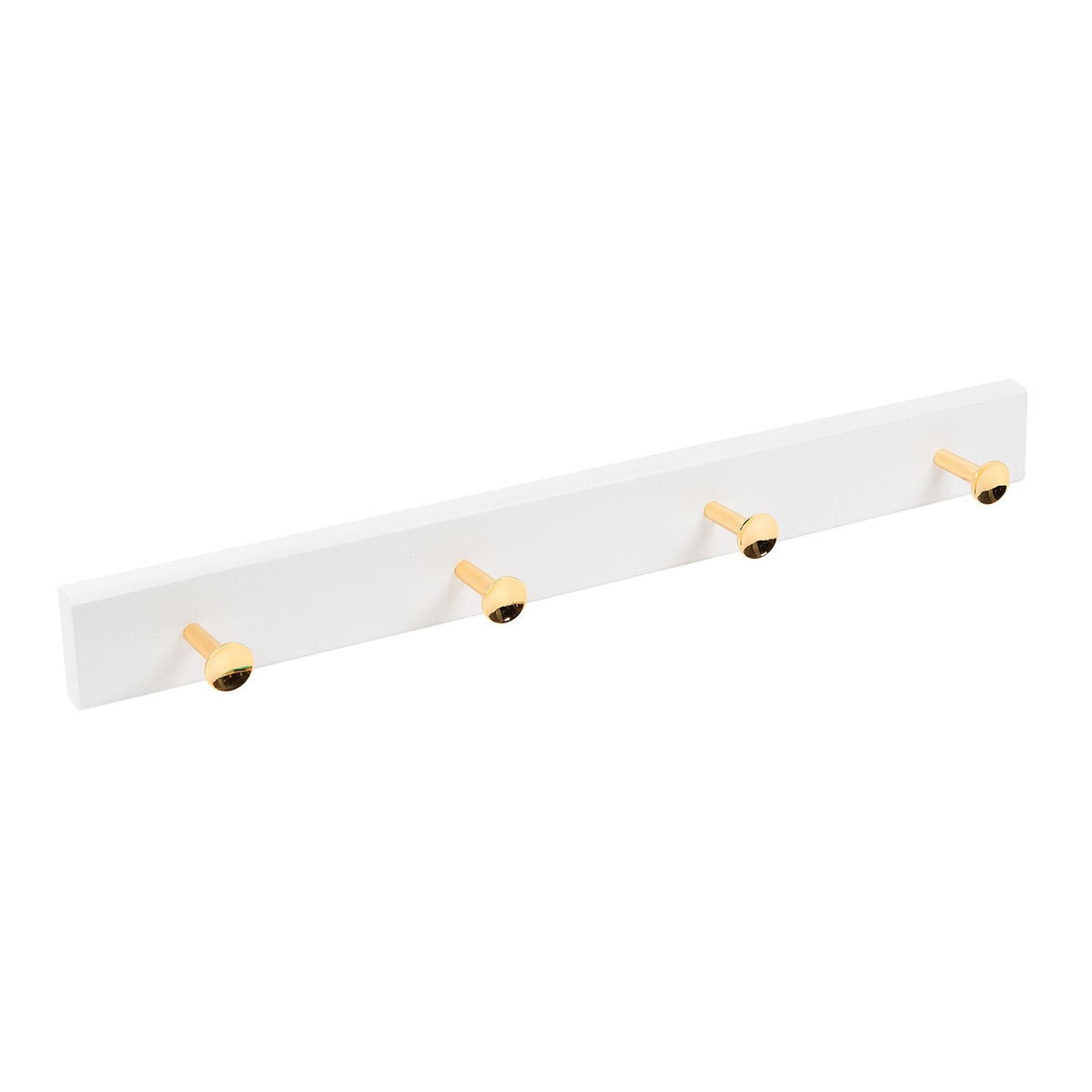 Percha Madera y Zamak 4 Colgadores 9014BLORV Blanco-1