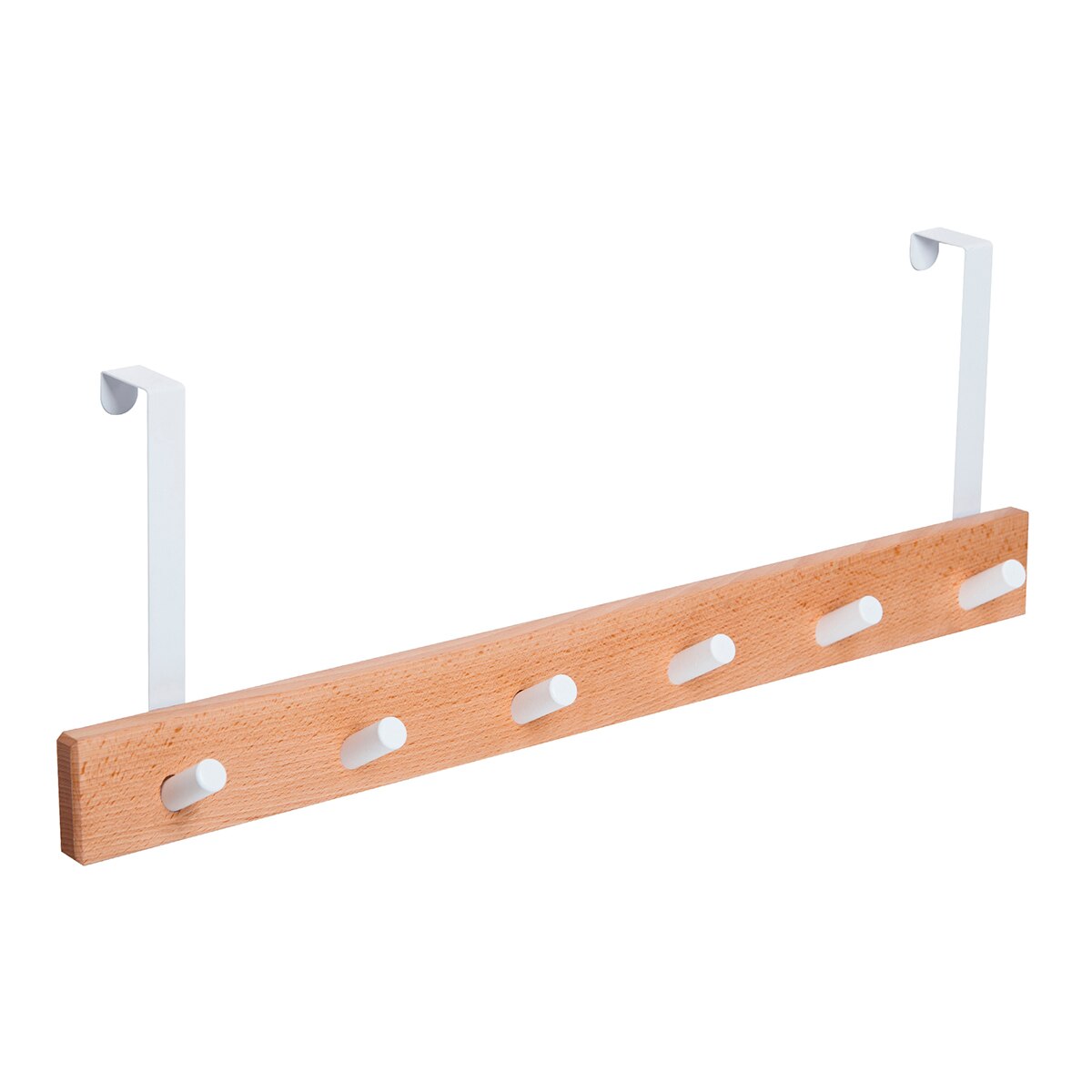 Imagen 0 de Percha Madera y Zamak 6 Colgadores 9400HNBL6S