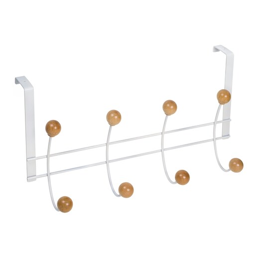 Percha Metal y Madera 8 Colgadores 902BLHN8