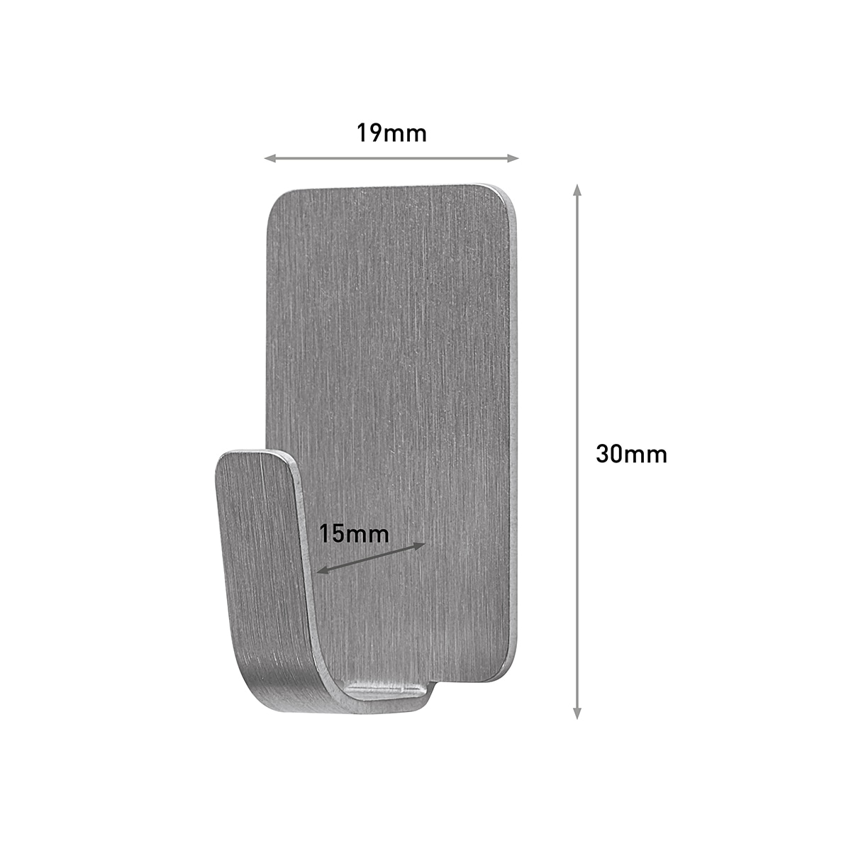 Command™ Ganchos acero inoxidable pequeños. Acero Inox-6
