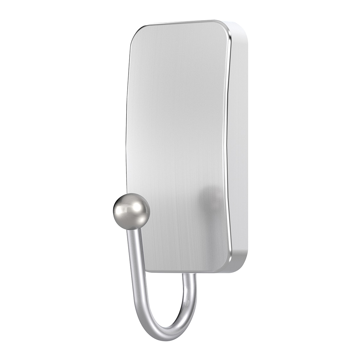Command™ Gancho pequeño de color níquel satinado para baño Niquel satinado-2
