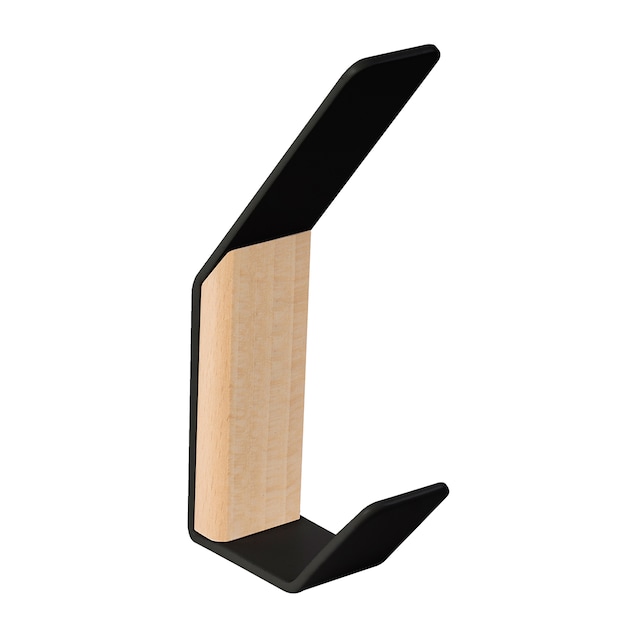 Imagen 0 de Gancho negro  con aplique haya  - C1-948NEHN