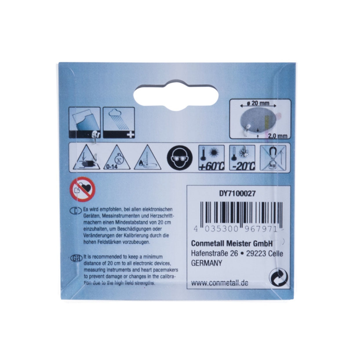 Imán Neodimio Autoadhesivo 2 Kg Cromado-5