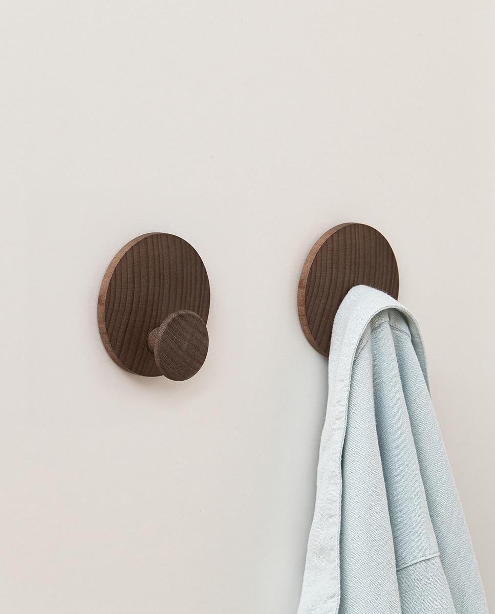 Colgador  adhesivo Inofix Lumo Madera Clara Madera-3