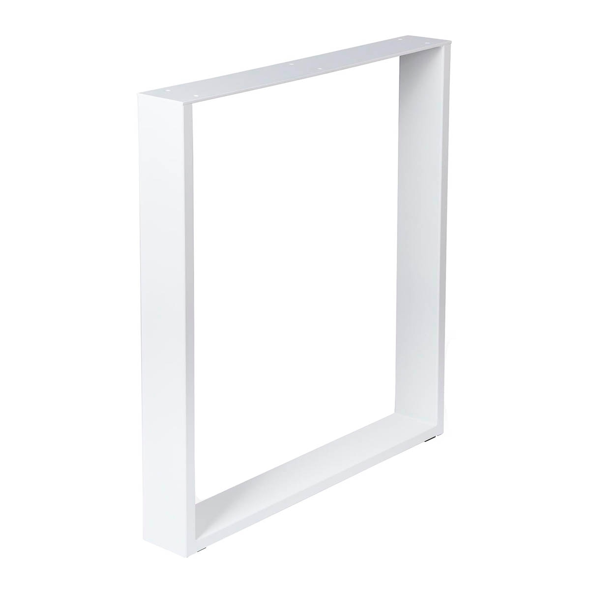 Imagen 0 de Pata Fija Soporte Cuadrado Acero Estilo Industrial M para Mesa