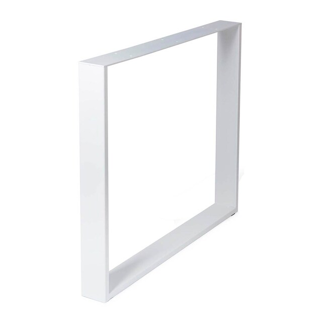 Imagem 0 de Pé Fixo Suporte Quadrado Aço Estilo Industrial L para Mesa