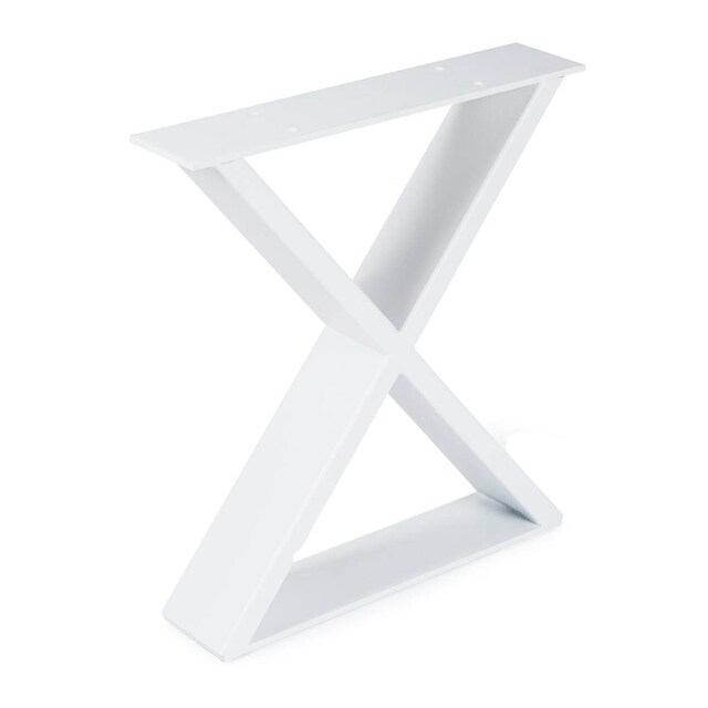 Imagem 0 de Pé Fixo Suporte em Aspa Aço Estilo Industrial s para Mesa