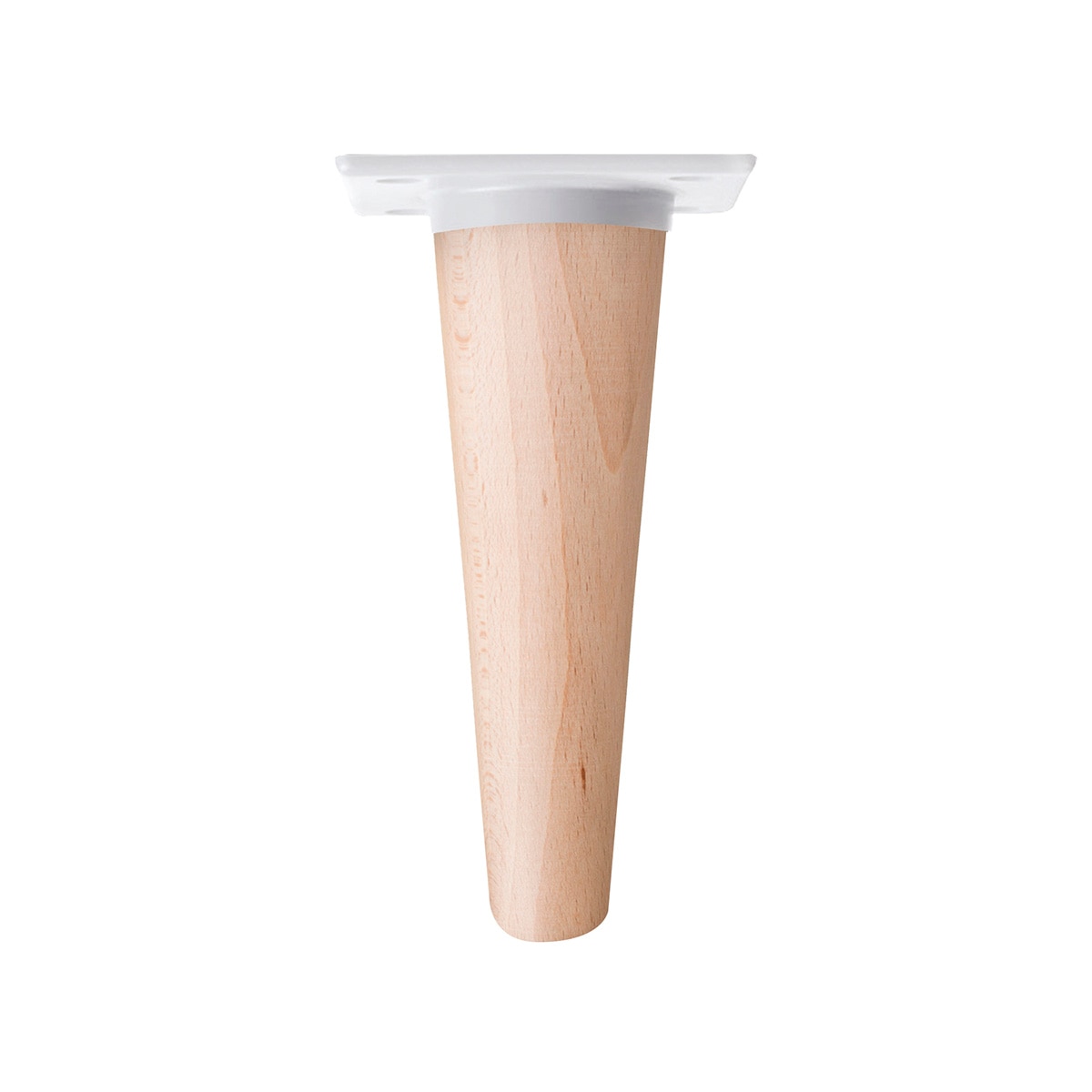 Imagen 0 de Pata Fija Madera Haya Cónica Recta 15 cm