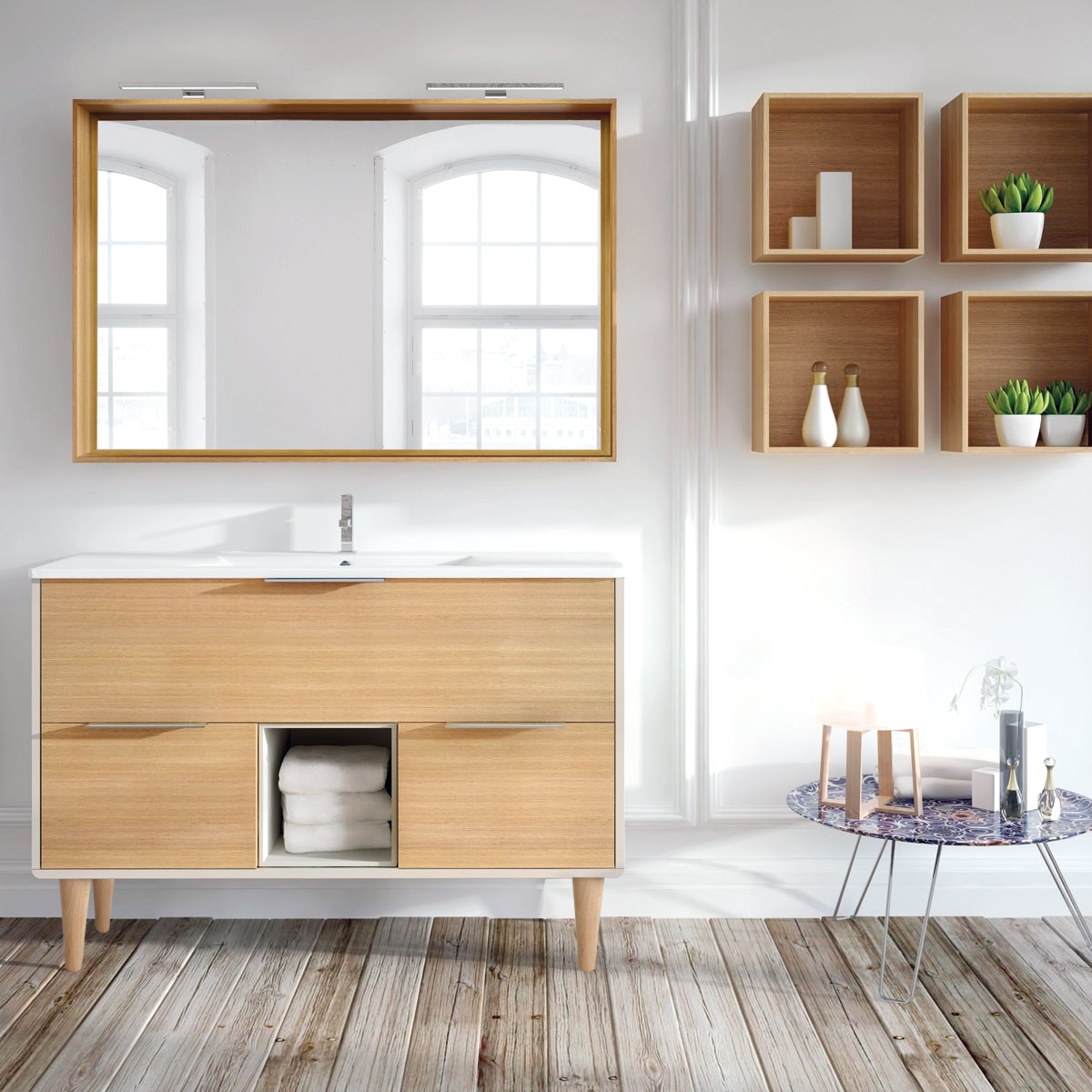 Pata Fija Madera Haya Cónica Recta 15 cm Crudo-2
