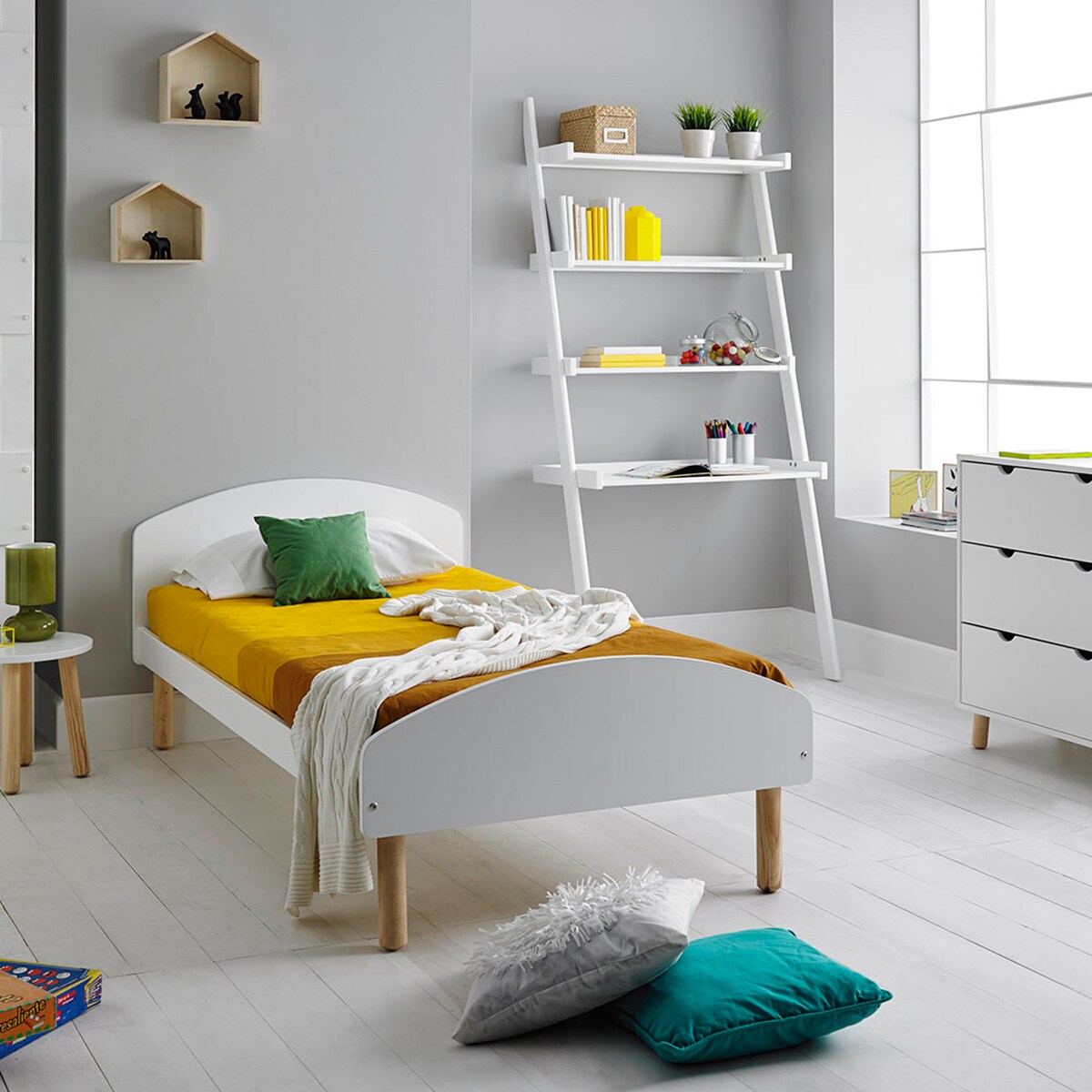 Pack 4 Patas Fijas Redondas para Somier Madera Haya 25 cm Crudo-2