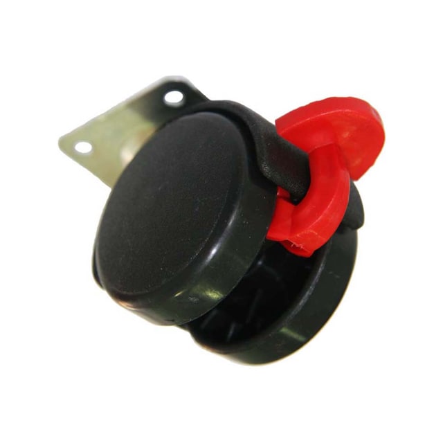 Imagen 0 de Rueda de Plástico con Placa y Freno Ø 50 mm