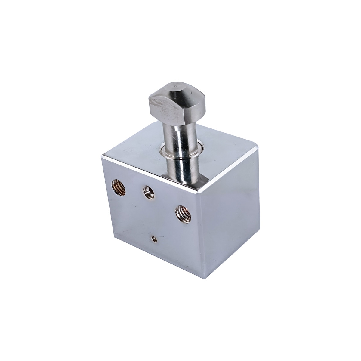 Cerradura para Puerta Enrollable Cromado-3