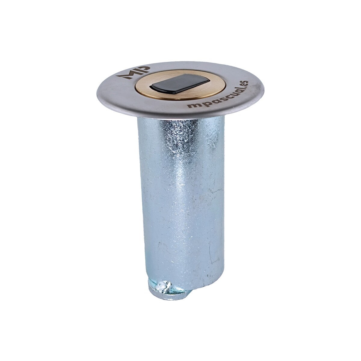 Vaso de Cierre para Cerradura Puerta Enrollable Cromado-3