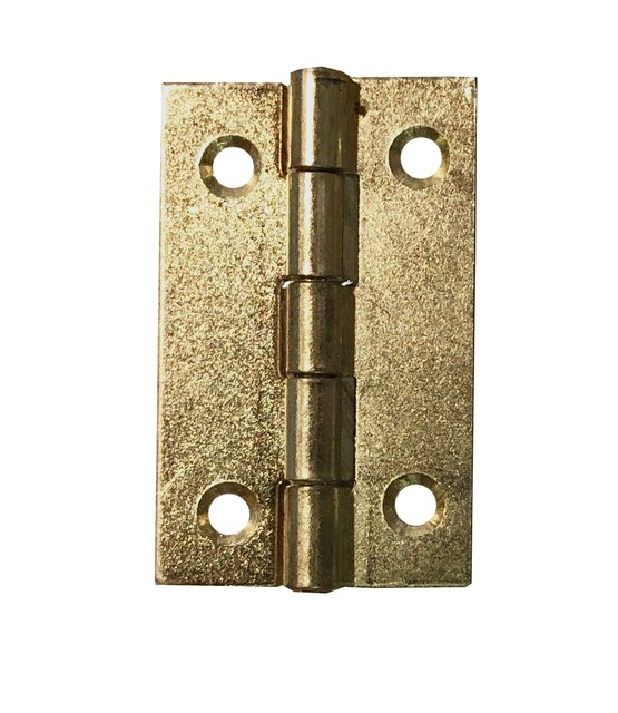 Imagen 0 de Bisagra Estrecha Hierro Latonado - 2 Uds