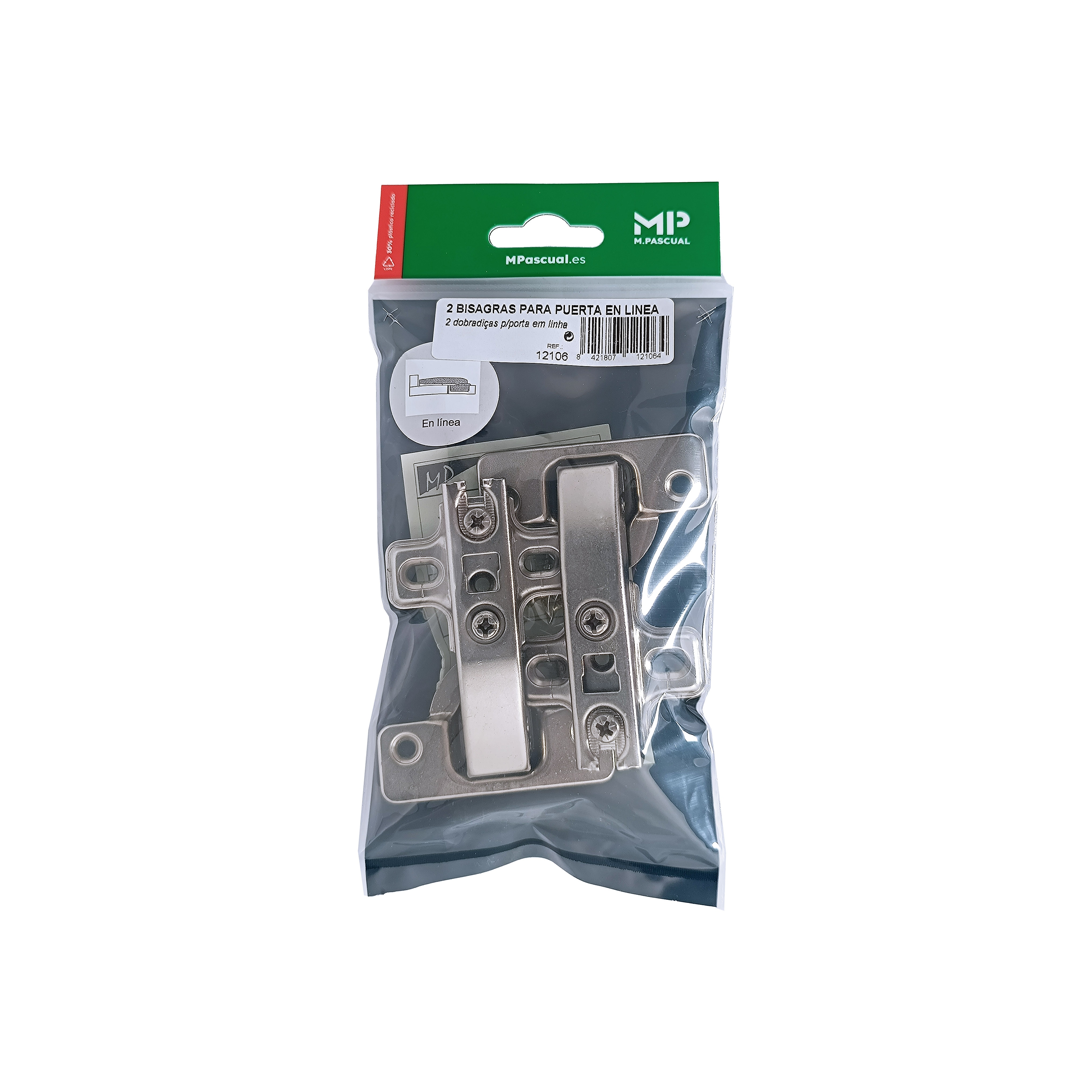 2 Dobradiças de Copo 35 mm para Porta em Linha Zincado-6