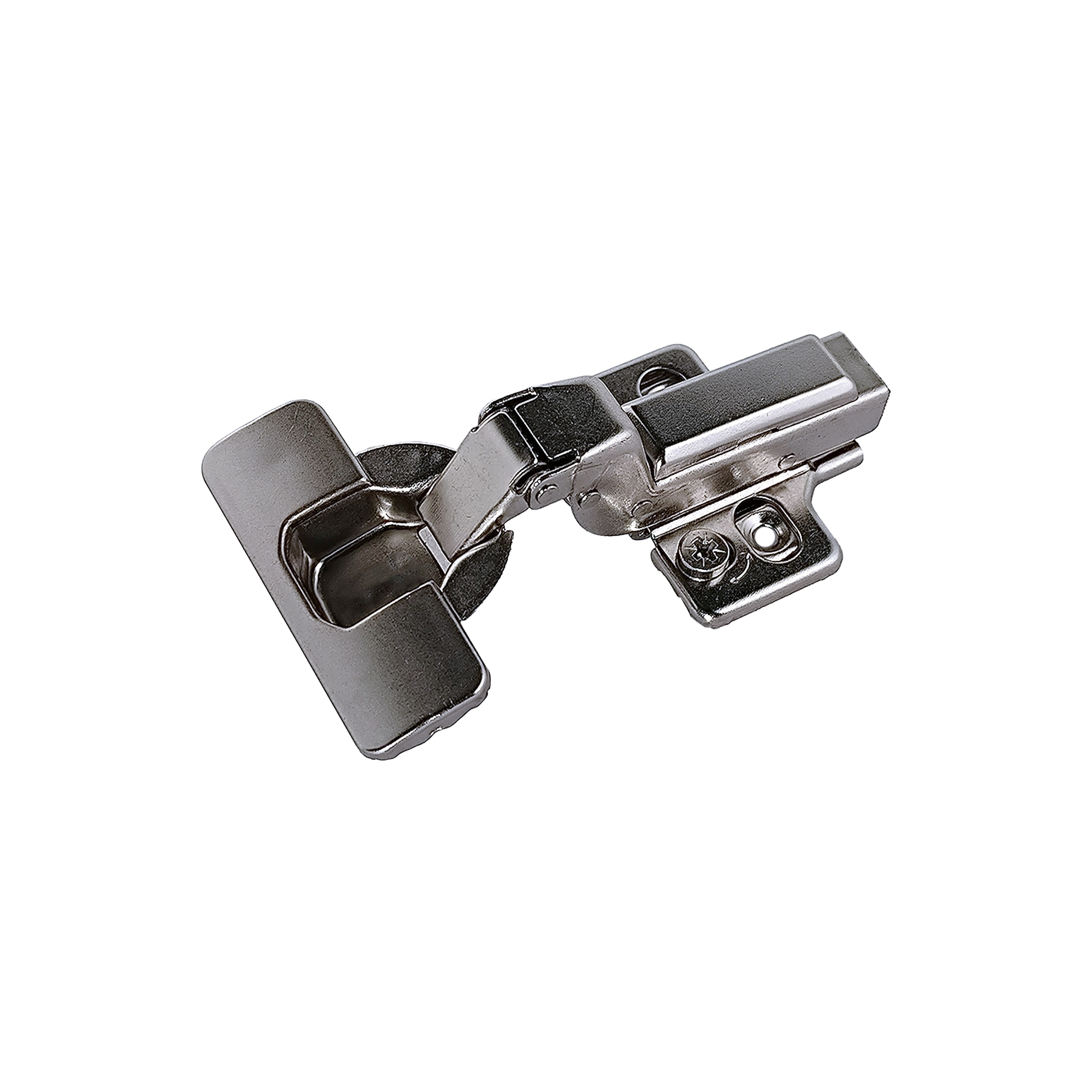 2 Bisagras Cazoleta Clip Súper Acodadas 35 mm con Freno y Triple Regulación Zincado-2