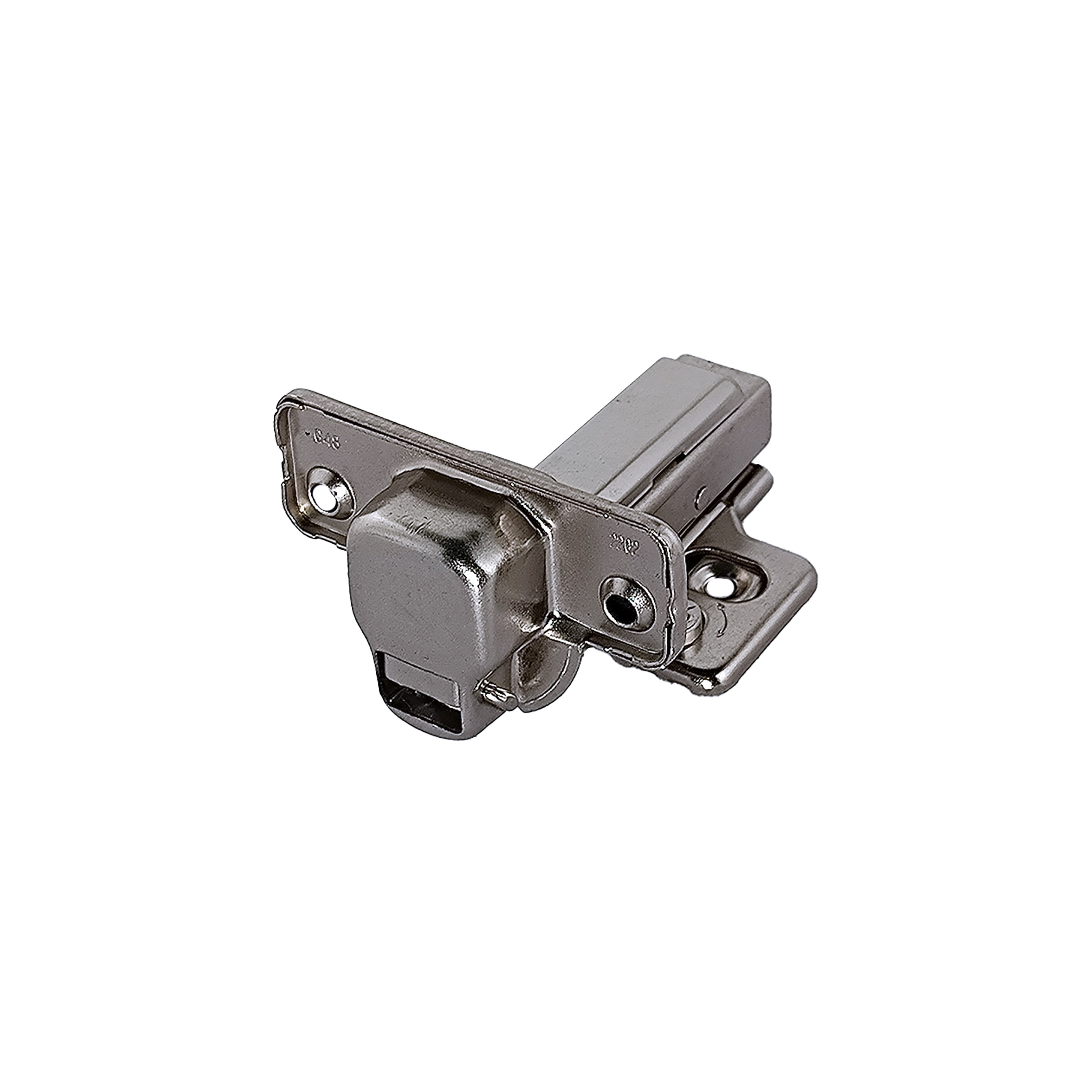 2 Bisagras Cazoleta Clip Súper Acodadas 35 mm con Freno y Triple Regulación Zincado-4