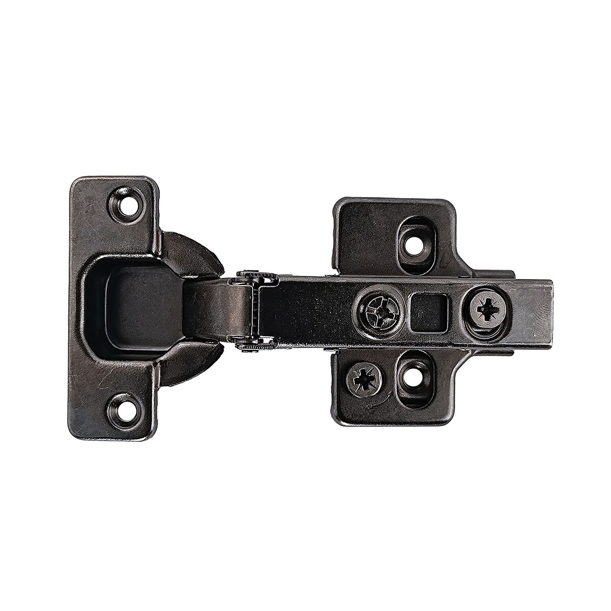 2 Dobradiças de Copo Clip 35 mm com Travão e Ajuste Triplo Antracite-5