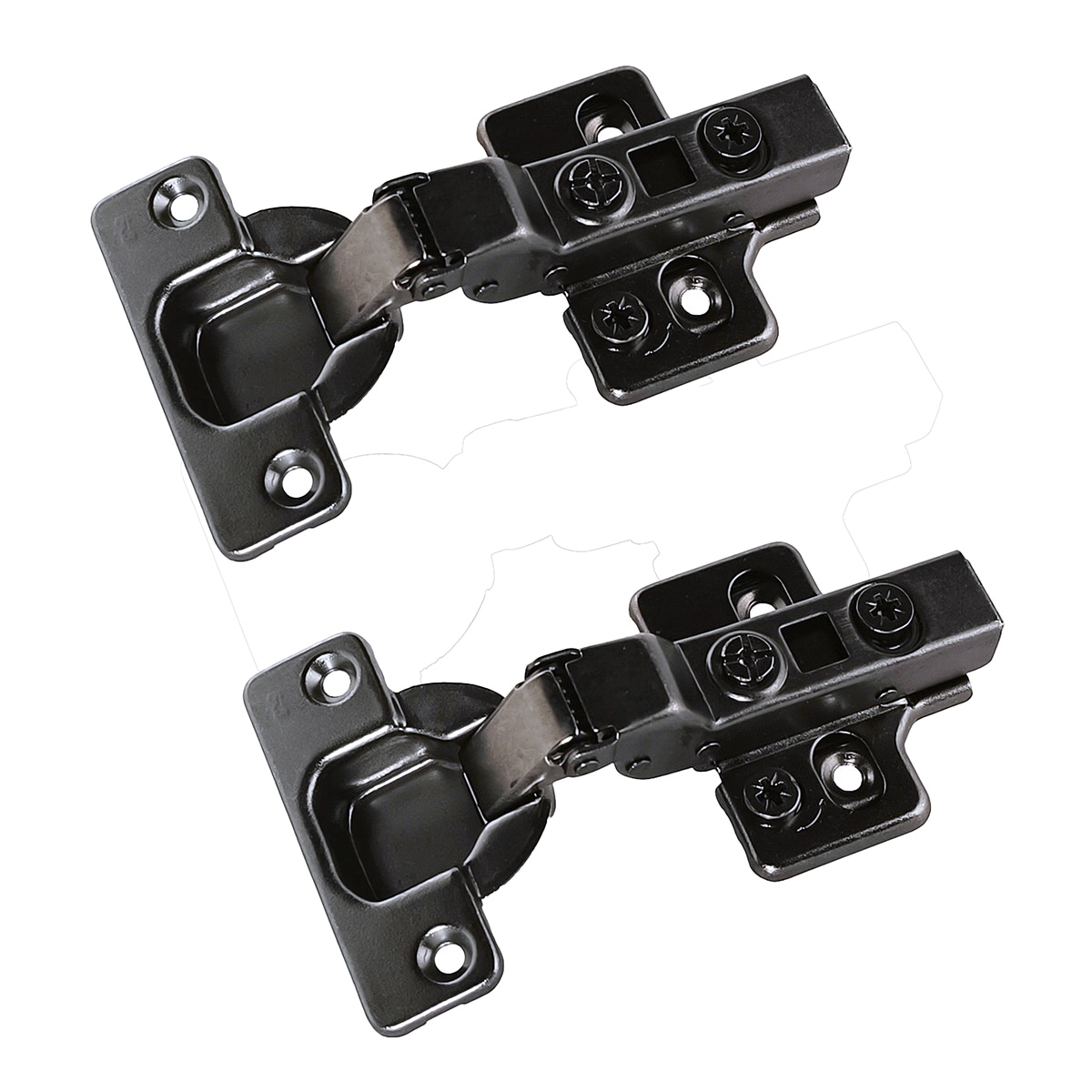 Imagem 0 de 2 Dobradiças de Copo Inversas Angulares 35 mm com Travão e Ajuste Triplo