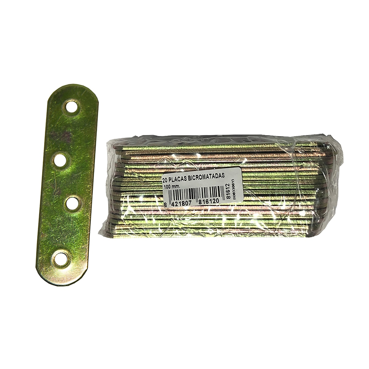 Imagem 0 de Placa de Fixação Plana Bicromatada