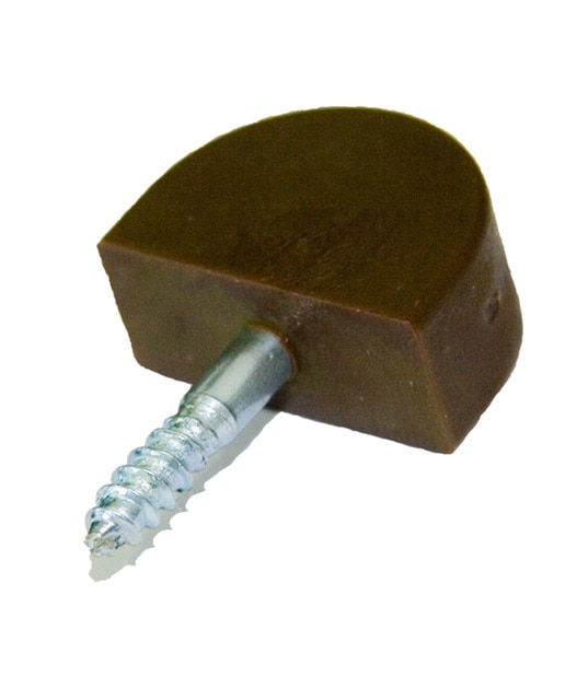 Peças Porta-estantes Roscadas - 4 preças - 9x19 mm Castanho-1