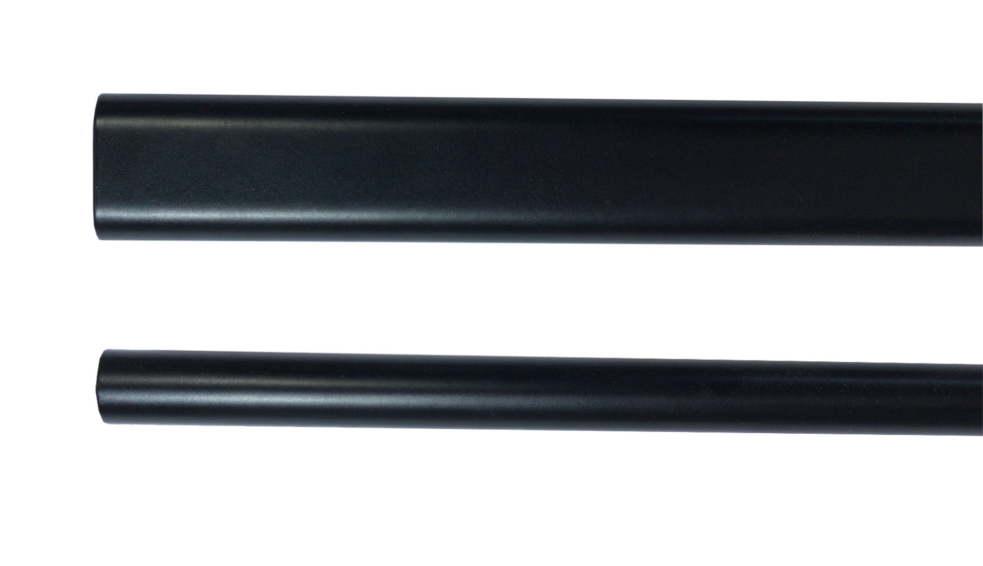 Barra Armário Ovalada Ferro - Ø 30x15 mm Preto mate-1